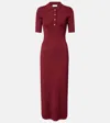 Rebecca Vallance Reagan Ribbed Jersey Midi Dress In Multi