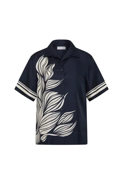 Rebecca Vallance Lalisa Short-sleeve Shirt In Blue