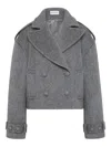 Rebecca Vallance Lani Double-breasted Cropped Coat