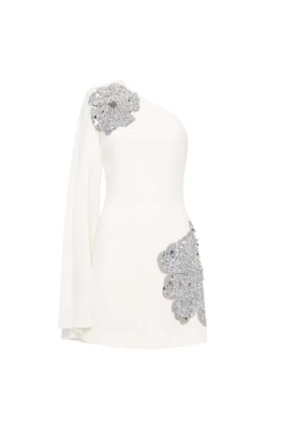Rebecca Vallance Layana Mini Dress In White
