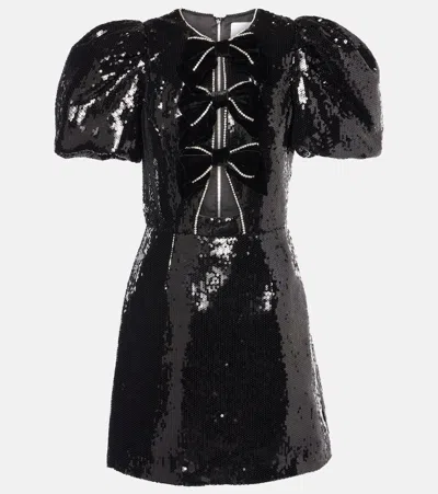 REBECCA VALLANCE LENA SEQUINED MINIDRESS