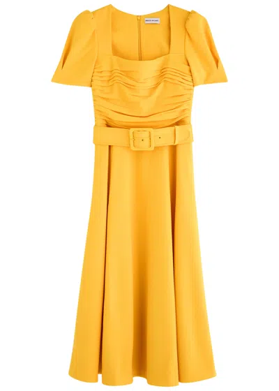 REBECCA VALLANCE REBECCA VALLANCE LEONA BELTED MIDI DRESS