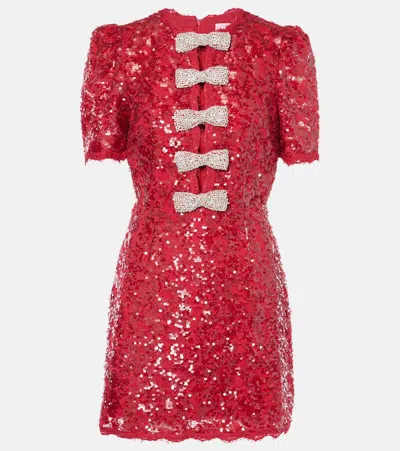 REBECCA VALLANCE X NICKY HILTON LEYLA SEQUINED MINIDRESS