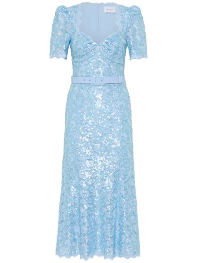 Rebecca Vallance Leyla Midi Dress In Blue