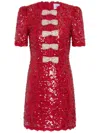 Rebecca Vallance X Nicky Hilton Leyla Mini Dress In Red