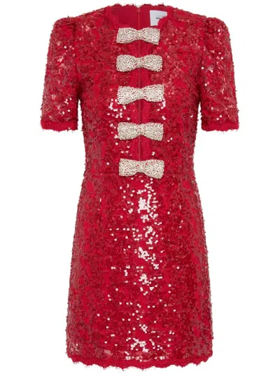 Rebecca Vallance X Nicky Hilton Leyla Mini Dress In Red