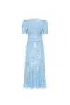 Rebecca Vallance Leyla Short Sleeve Midi Dress