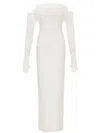Rebecca Vallance Lilly Feather-trim Gown In White