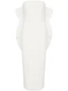 Rebecca Vallance Lily Ruffled Midi Dress In White