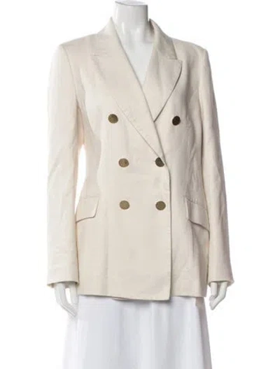 Pre-owned Rebecca Vallance Linen Blazer In Neutrals