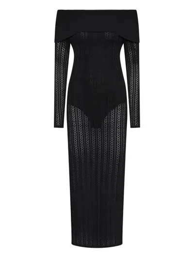 Rebecca Vallance Schulterfreies Lorelei Strickkleid