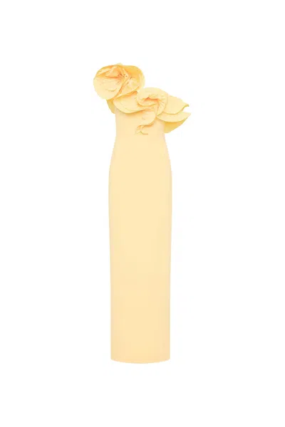 Rebecca Vallance Lulu Gown In Yellow