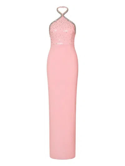 Rebecca Vallance Lydia Embellished Maxi Dress In Pink