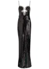 Rebecca Vallance Lyra Embellished Sequin Gown In Black