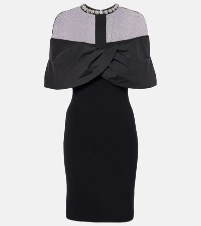 Rebecca Vallance Maeve Mesh Minidress In Black