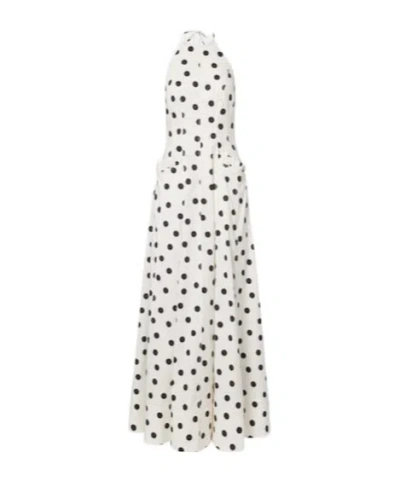 Rebecca Vallance Maisie Polka-dot Cotton-blend Maxi Dress In Multi