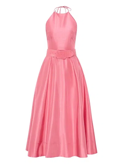 Rebecca Vallance Maple Midi Dress In Pink