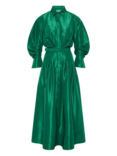 Rebecca Vallance Maple Midikleid In Green