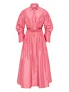 Rebecca Vallance Maple Shirt Midi Dress Pink