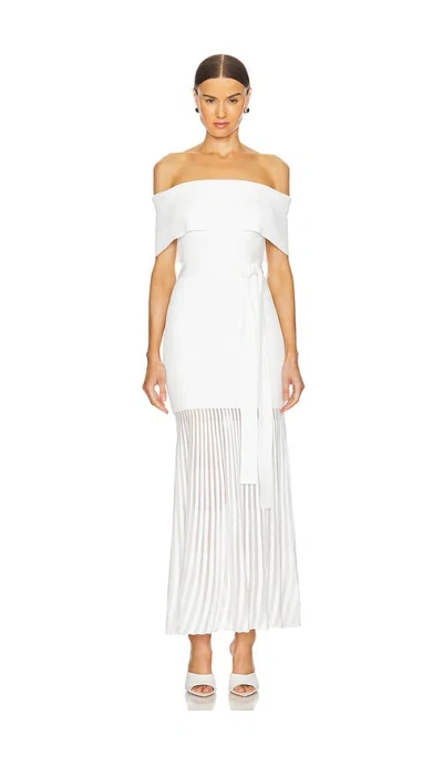 REBECCA VALLANCE MARIANA KNIT MIDI DRESS