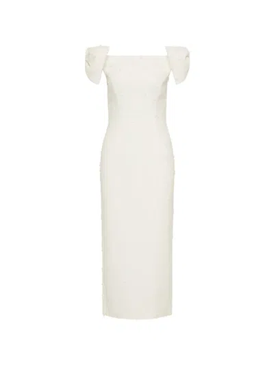 Rebecca Vallance Mariee Midi Dress In Red