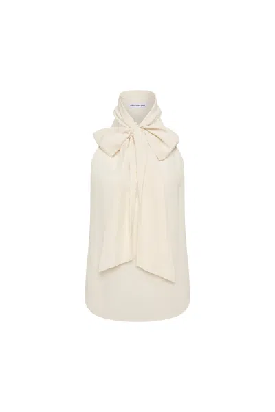 Rebecca Vallance Marietta Top In White