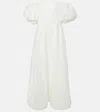 Rebecca Vallance Matchworker Puff-sleeve Off-shoulder Gown In White