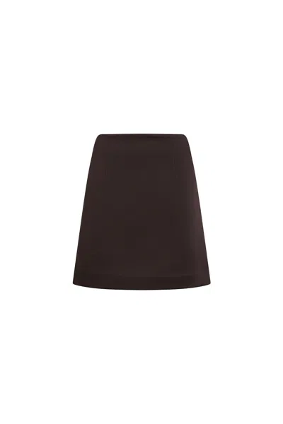 REBECCA VALLANCE MERLOT SKIRT