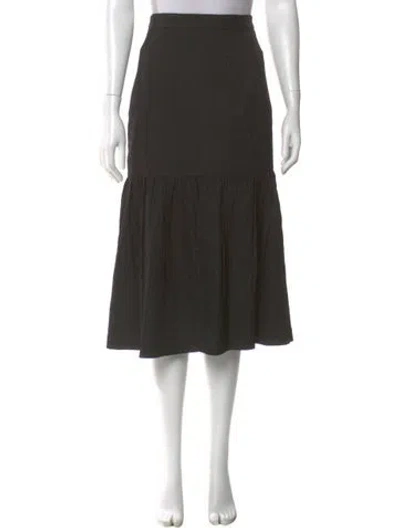 Pre-owned Rebecca Vallance Midi Length Skirt In Green