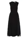 Rebecca Vallance Milena Lace Midi Dress In Black