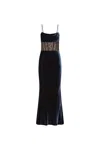 Rebecca Vallance Lace Panel Minerva Midi Dress In Black