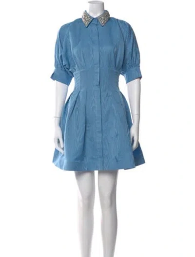 Pre-owned Rebecca Vallance Mini Dress In Blue