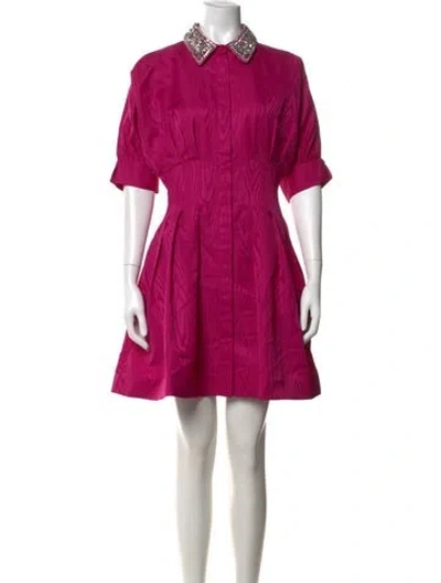 Pre-owned Rebecca Vallance Mini Dress In Pink