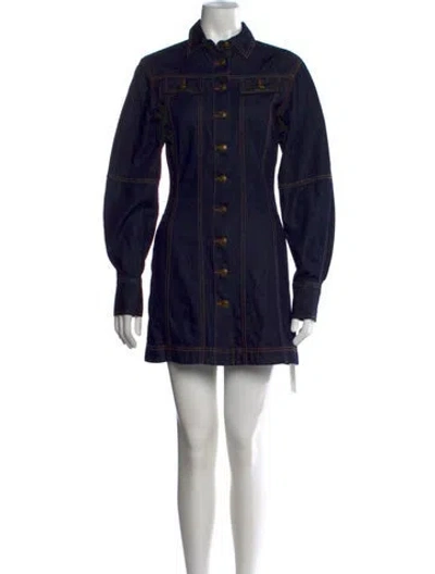 Pre-owned Rebecca Vallance Mini Dress W/ Tags In Blue