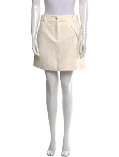 Pre-owned Rebecca Vallance Mini Skirt W/ Tags In Neutral