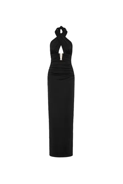 Rebecca Vallance Mischa Halter Maxi Dress