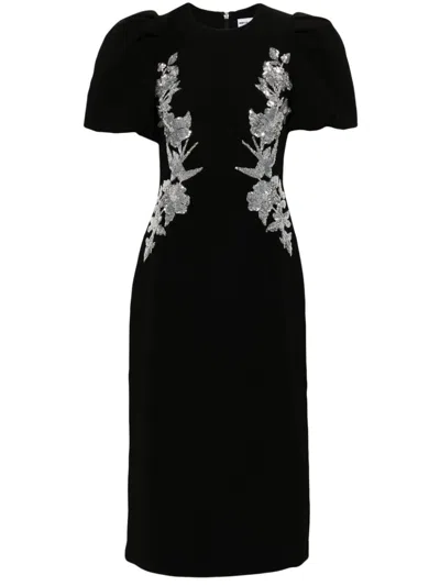 Rebecca Vallance Monroe Midi Dress In Black