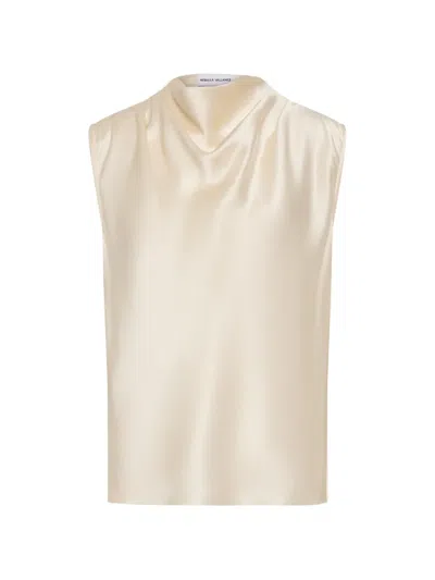 Rebecca Vallance Montague Cowl-neck Top In Neutral