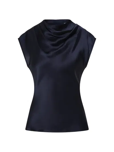Rebecca Vallance Montague Draped Top In Blue