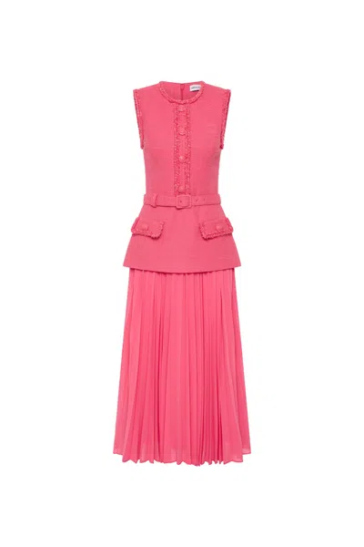 Rebecca Vallance Montana Midi Dress In Pink