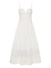 Rebecca Vallance Montreux Lace Midi Dress In White