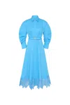 Rebecca Vallance Montreux Lace Shirt Midi Dress
