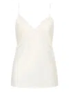 Rebecca Vallance Morgan Lace-insert Satin Top In White