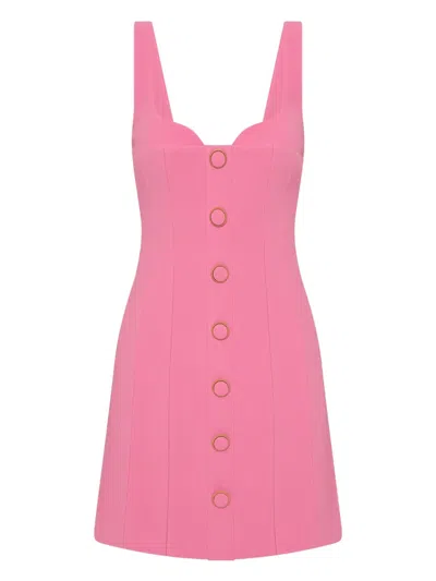 Rebecca Vallance Muriel Panelled A-line Mini Dress In Pink