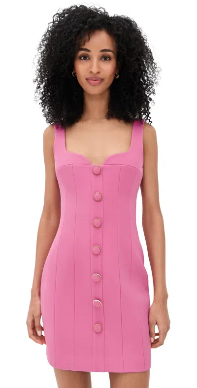 Rebecca Vallance Muriel Panelled A-line Mini Dress In Pink