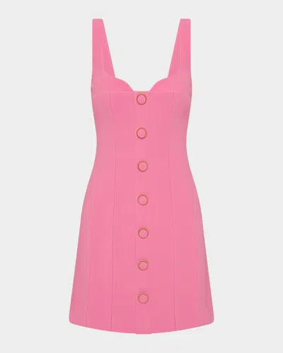 Muriel Panelled A-line Mini Dress In Pink from Rebecca Vallance