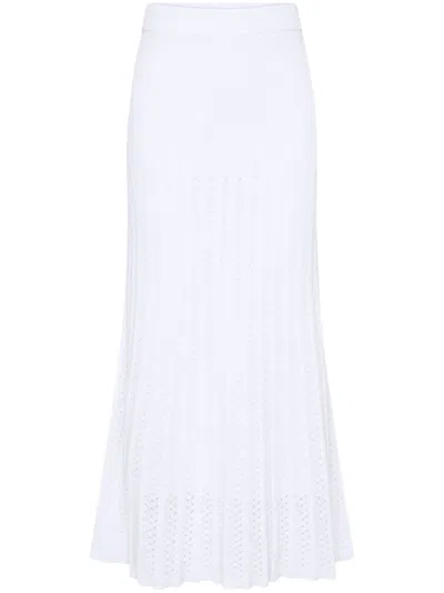 Rebecca Vallance Natalie Maxi Skirt In 白色