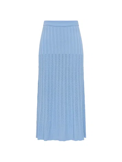 Rebecca Vallance Natalie Midi Skirt In Blue