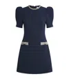 Rebecca Vallance Nemy Bow Mini Dress In Blue
