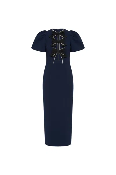 Rebecca Vallance Nemy Midi Dress In Blue